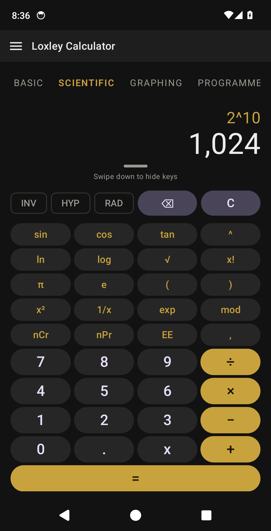Loxley Calculator screenshot 2