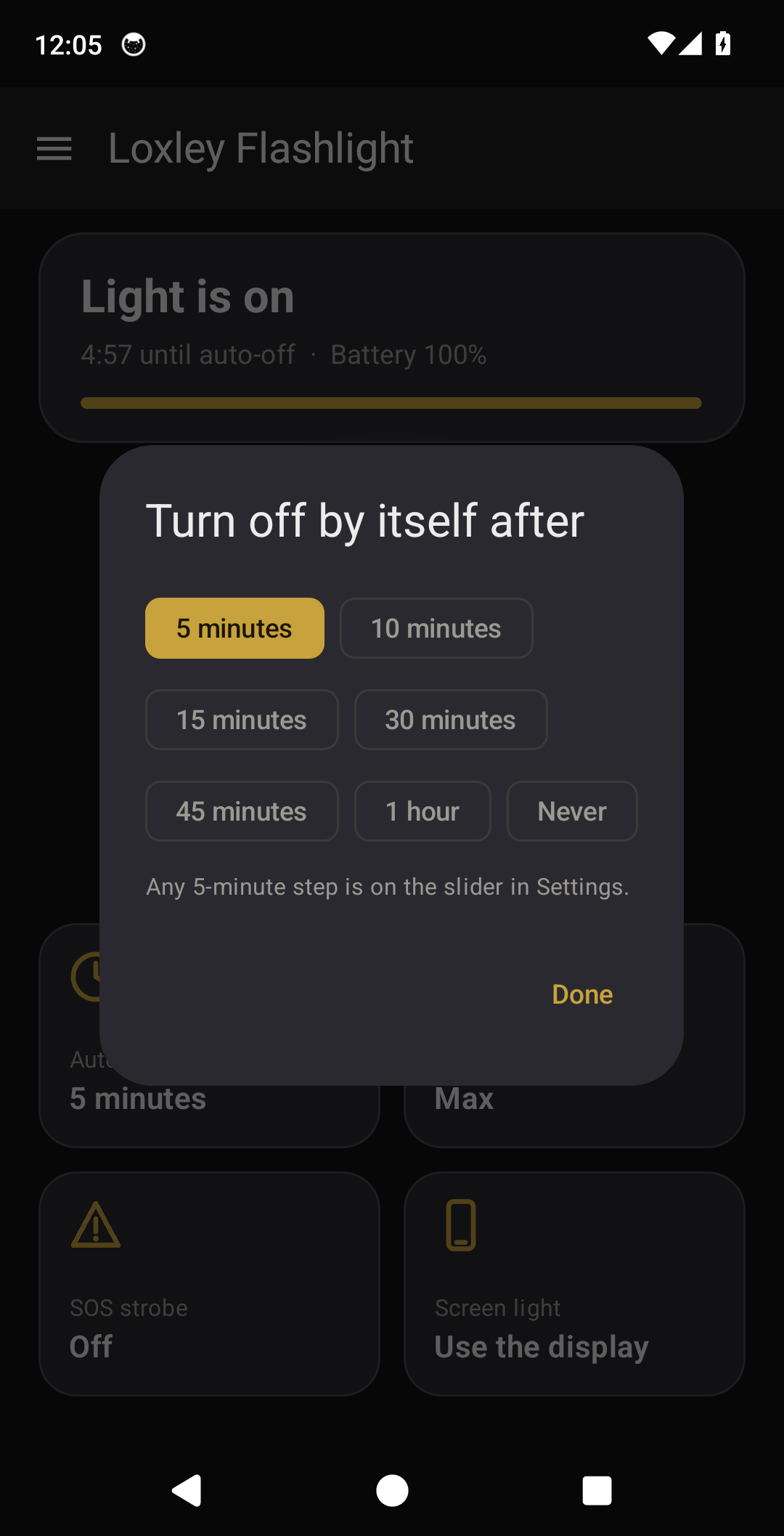 Loxley Flashlight screenshot 3