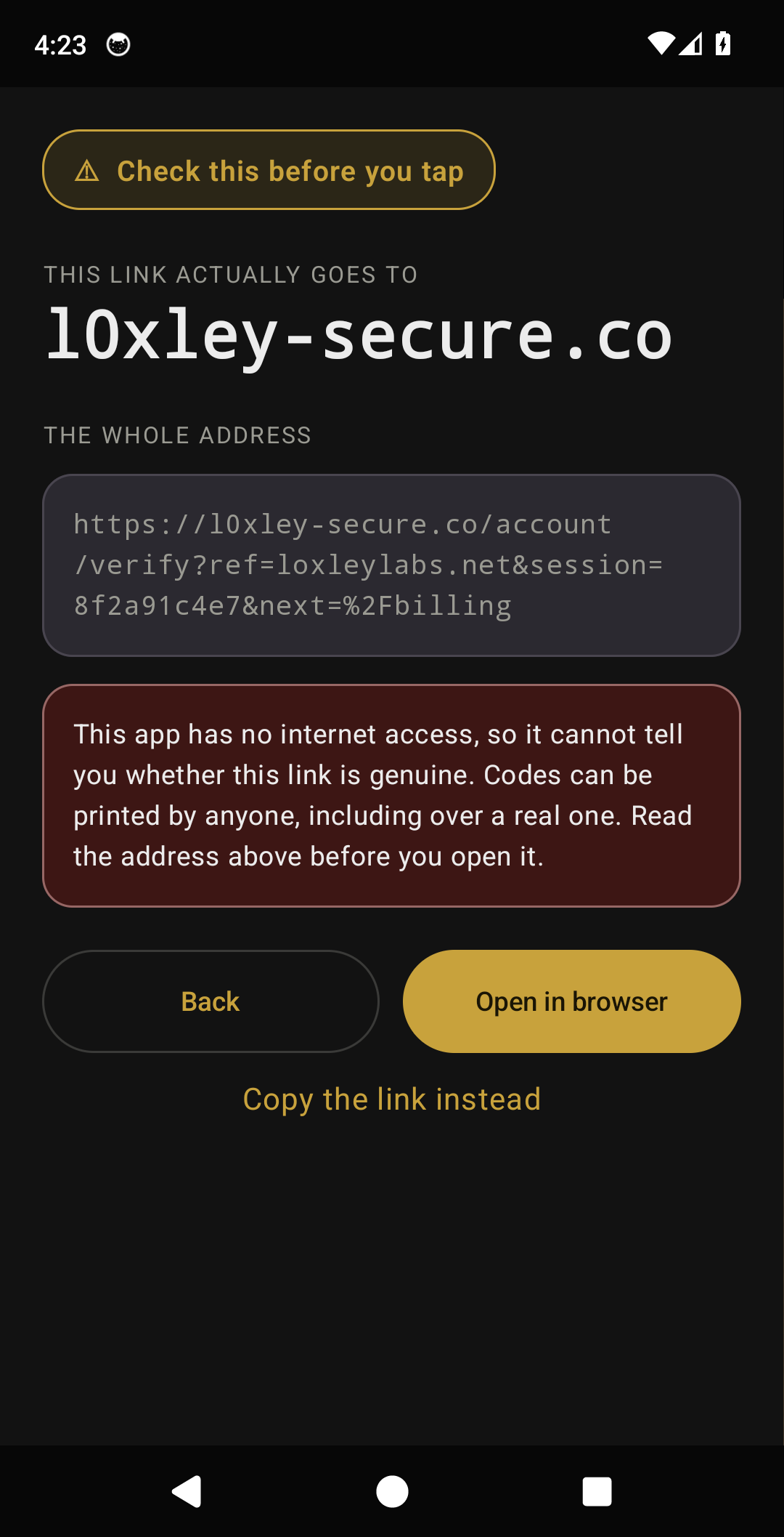 Loxley QR & Barcode Scanner screenshot 2