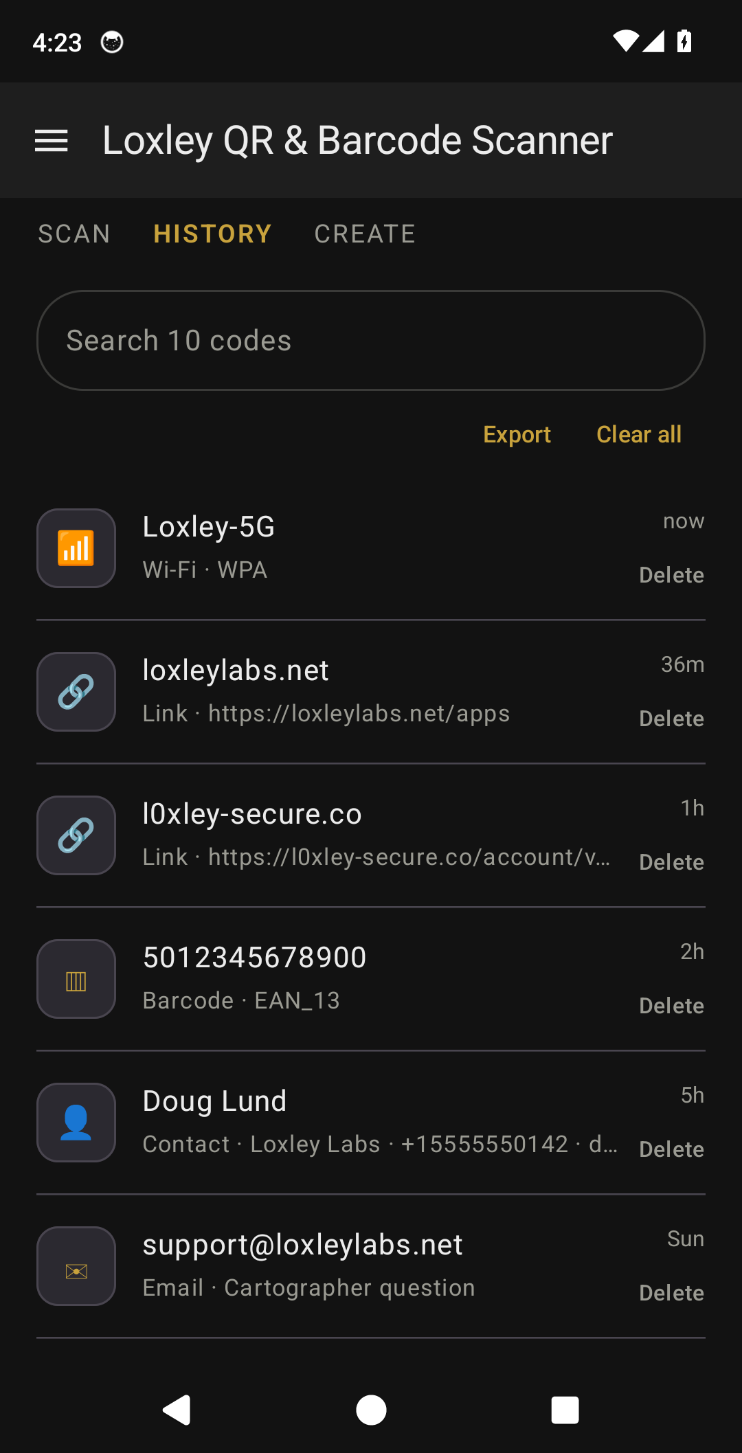 Loxley QR & Barcode Scanner screenshot 3