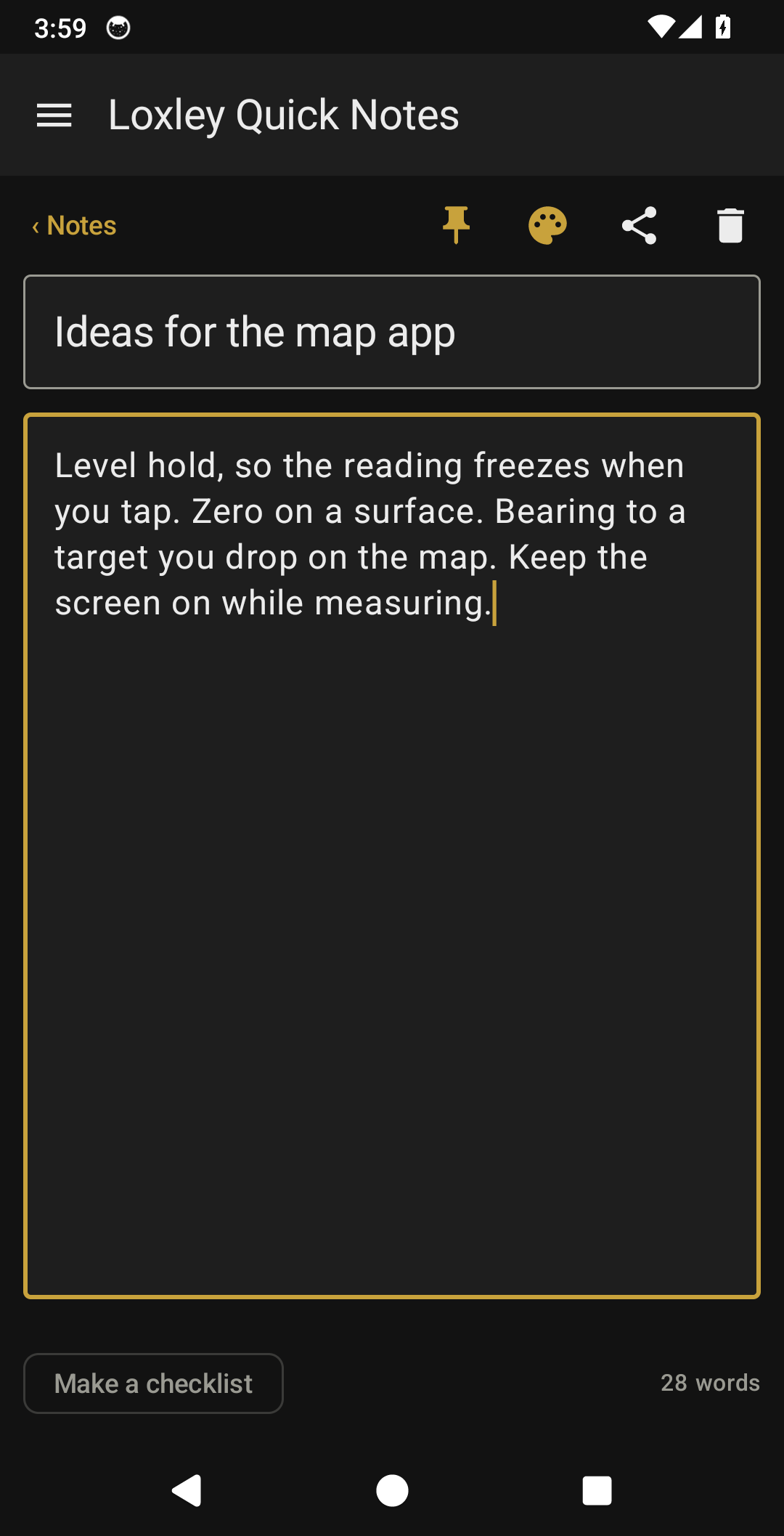 Loxley Quick Notes screenshot 2
