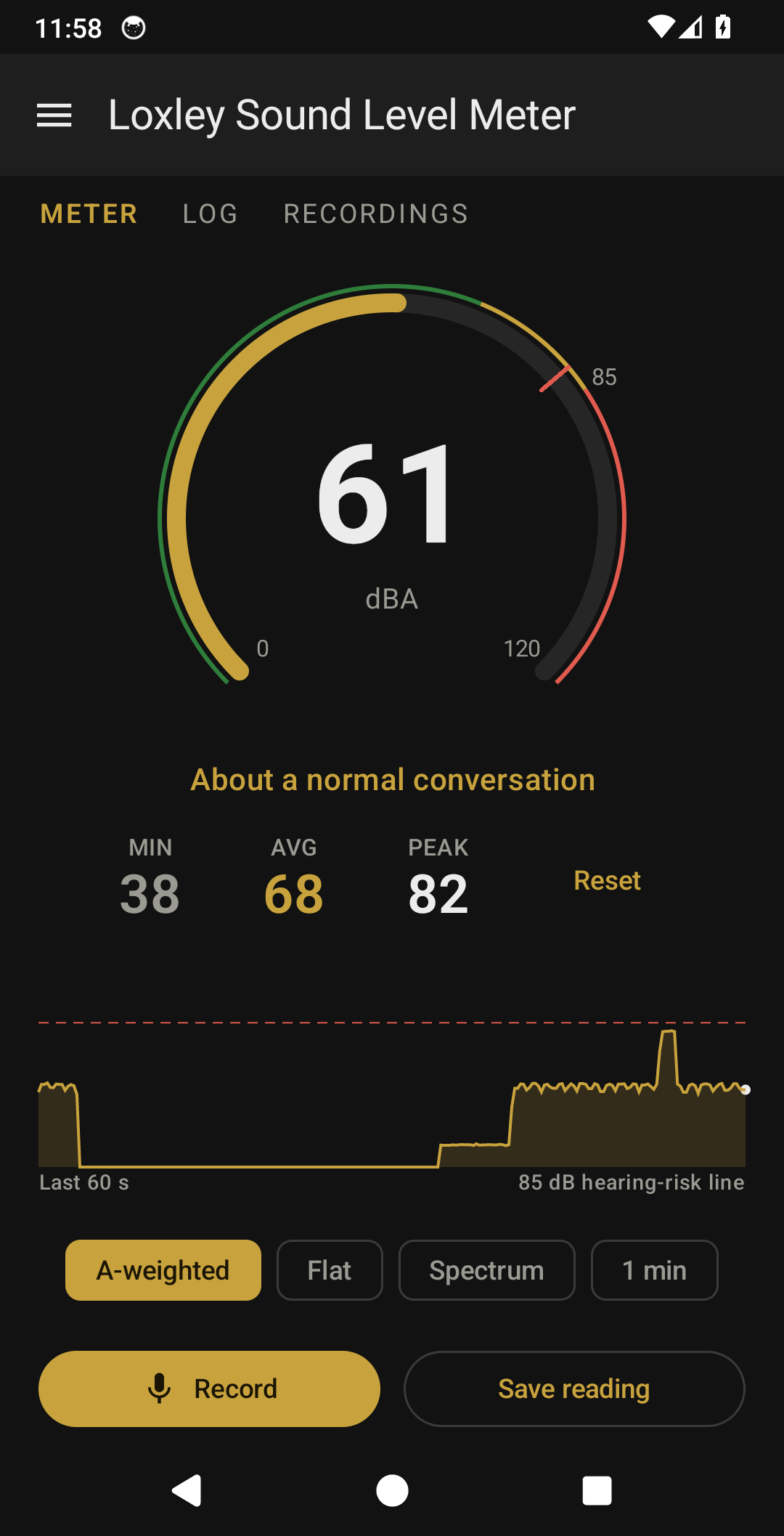 Loxley Sound Level Meter screenshot 1