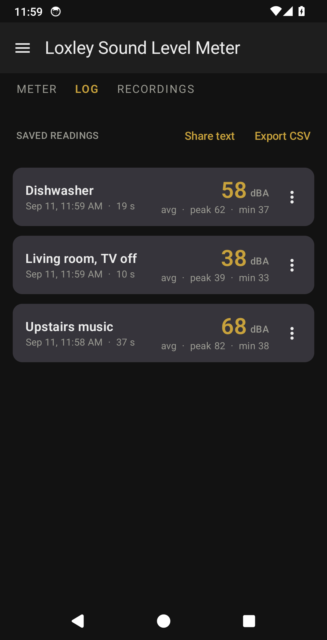 Loxley Sound Level Meter screenshot 3