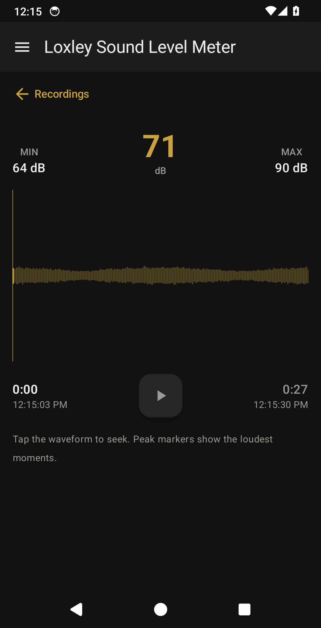 Loxley Sound Level Meter screenshot 5